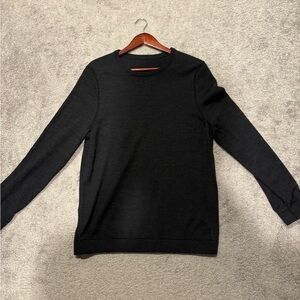 Lululemon New Venture Crewneck Small Heathered Black